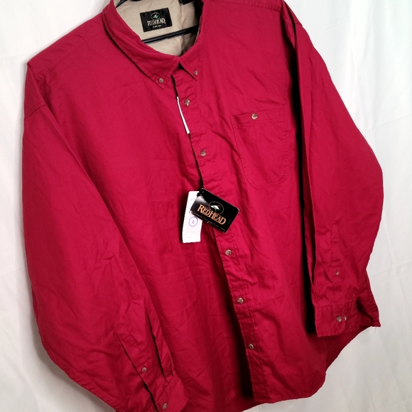 Redhead LS Button Front Shirt 4 XL - Picture 5 of 13